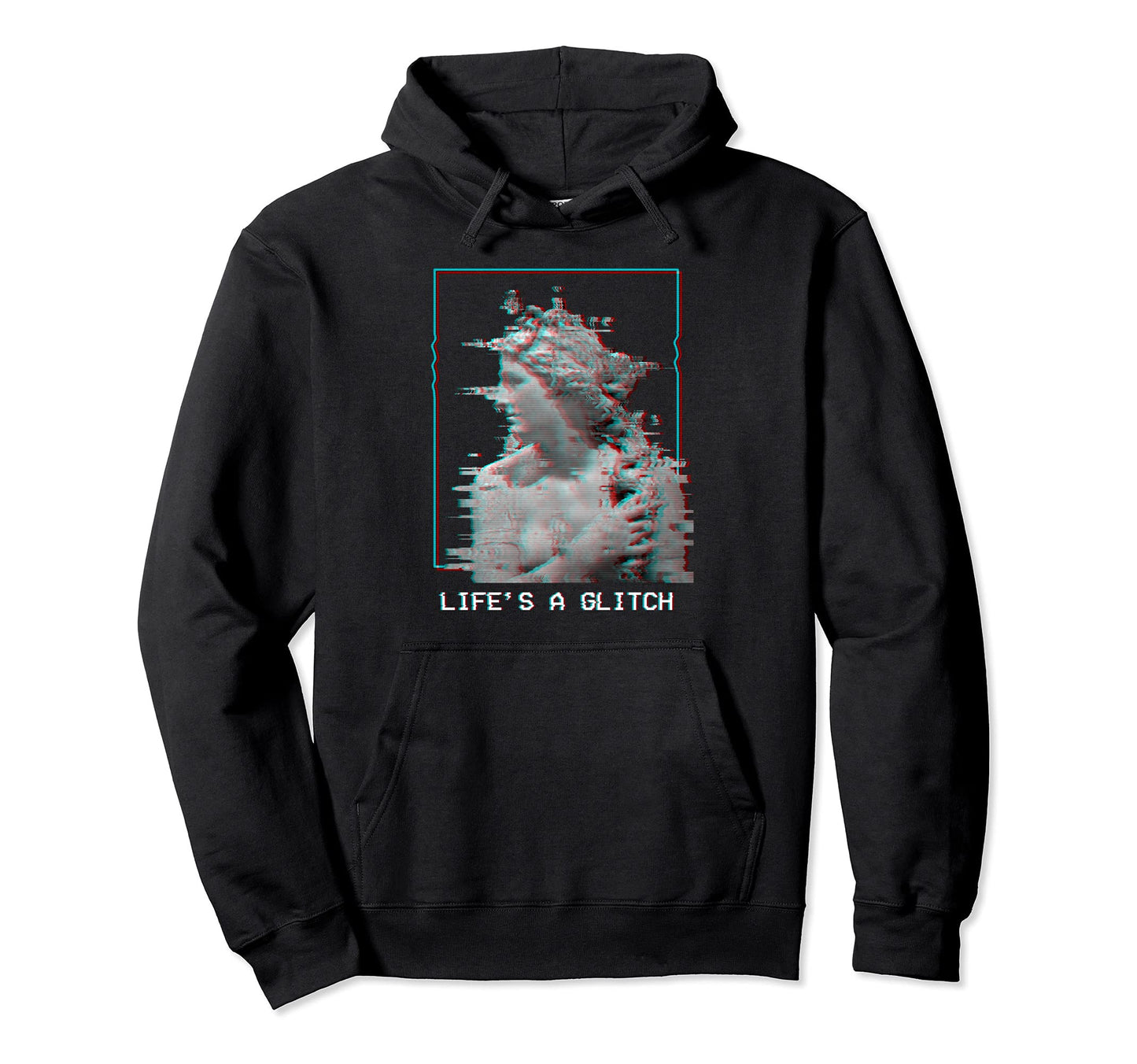 Lifes Glitch Aesthetic Vaporwave Hoodie - Graphic Print Men Women - T-Shirt, Sweatshirt, Hoodie