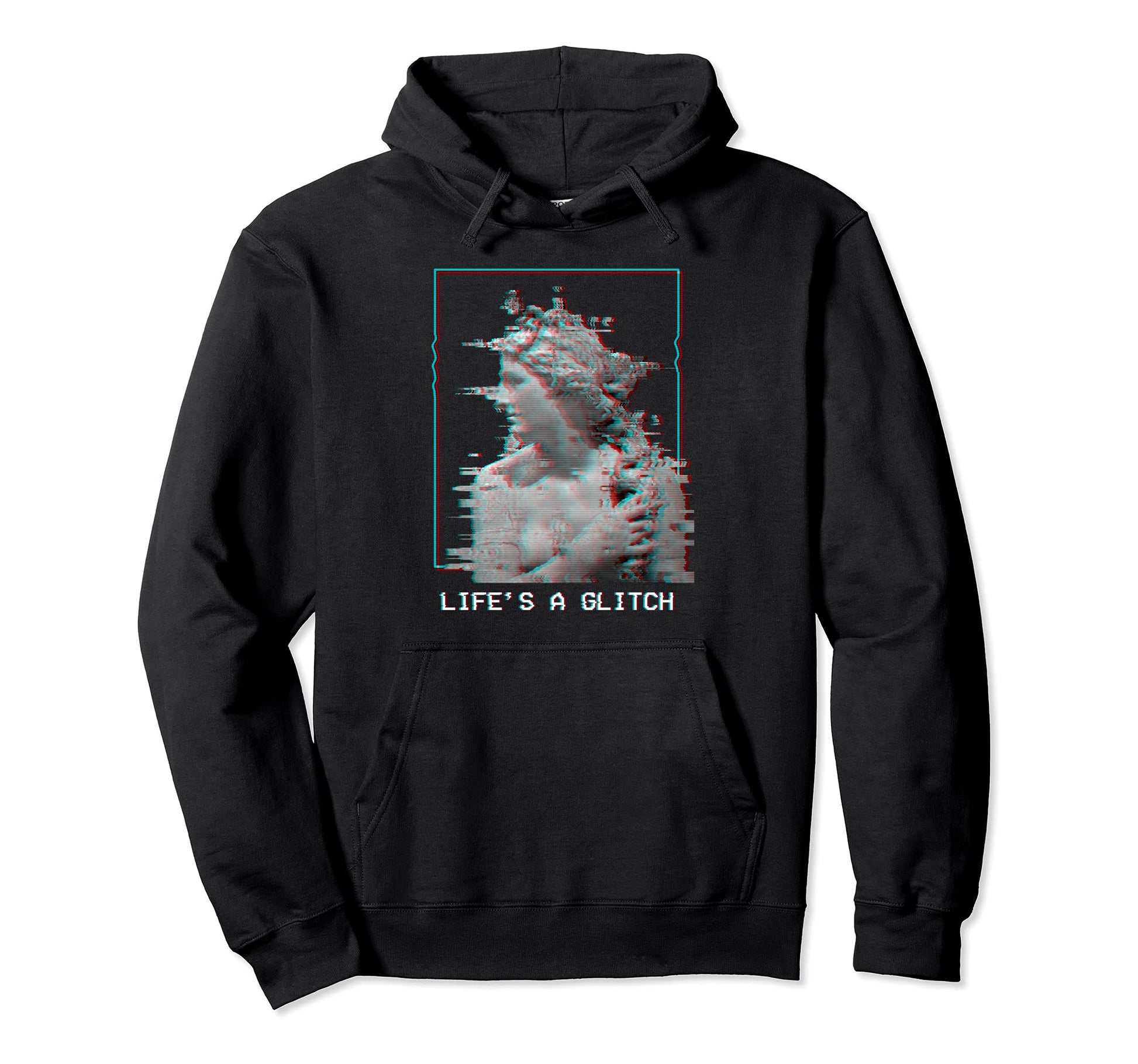 Lifes Glitch Aesthetic Vaporwave Hoodie - Graphic Print Men Women - T-Shirt, Sweatshirt, Hoodie