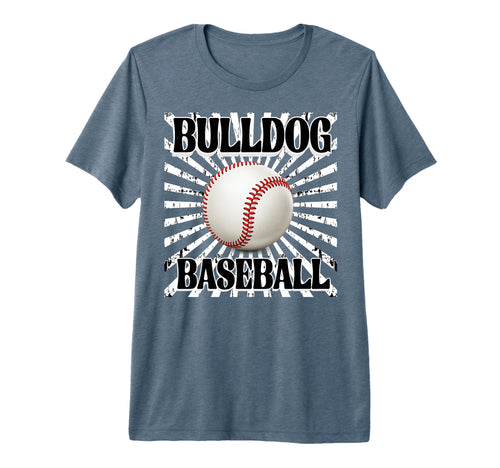 Bulldog Baseball Mom Starburst T-Shirt - Casual Everyday Wear Men Women - T-Shirt, Sweatshirt, Hoodie