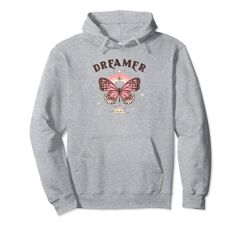 Boho Dreamer Butterfly 80S 90S Lover Hoodie - Trendy Graphic for Adults - T-Shirt, Sweatshirt, Hoodie