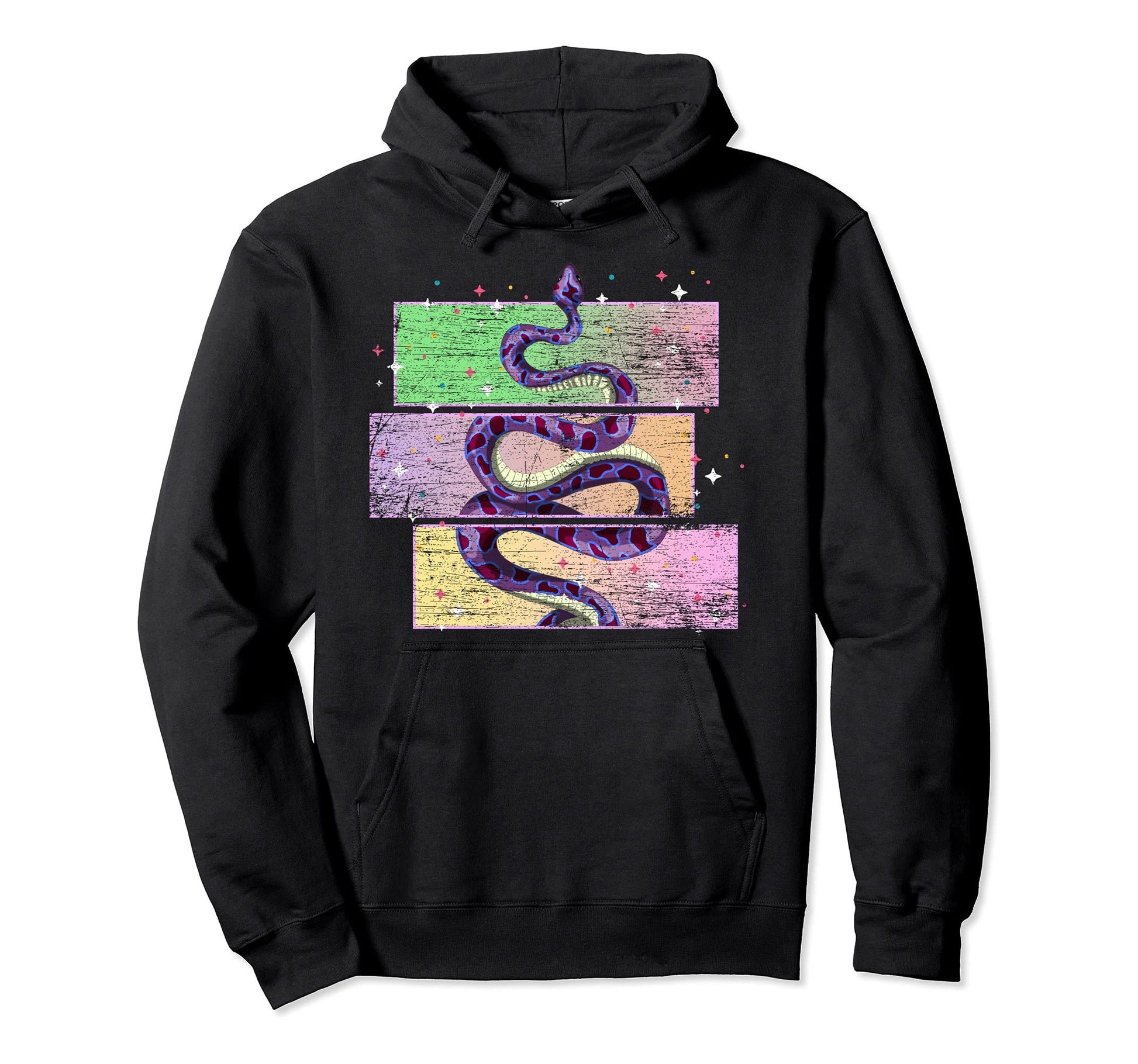 Japanese Aesthetic Animal Vaporwave Snake Hoodie - Unique Graphic Unisex - T-Shirt, Sweatshirt, Hoodie