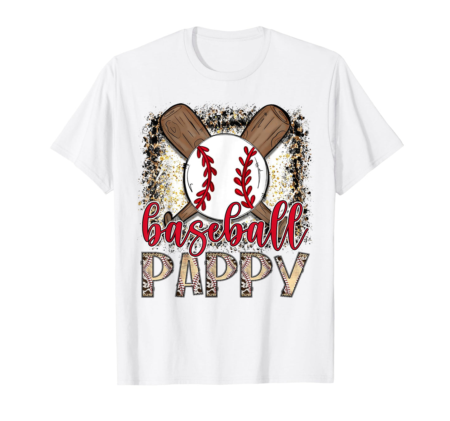 Baseball Pappy Leopard Proud Ball T-Shirt - Casual Everyday Wear Men Women - T-Shirt, Sweatshirt, Hoodie