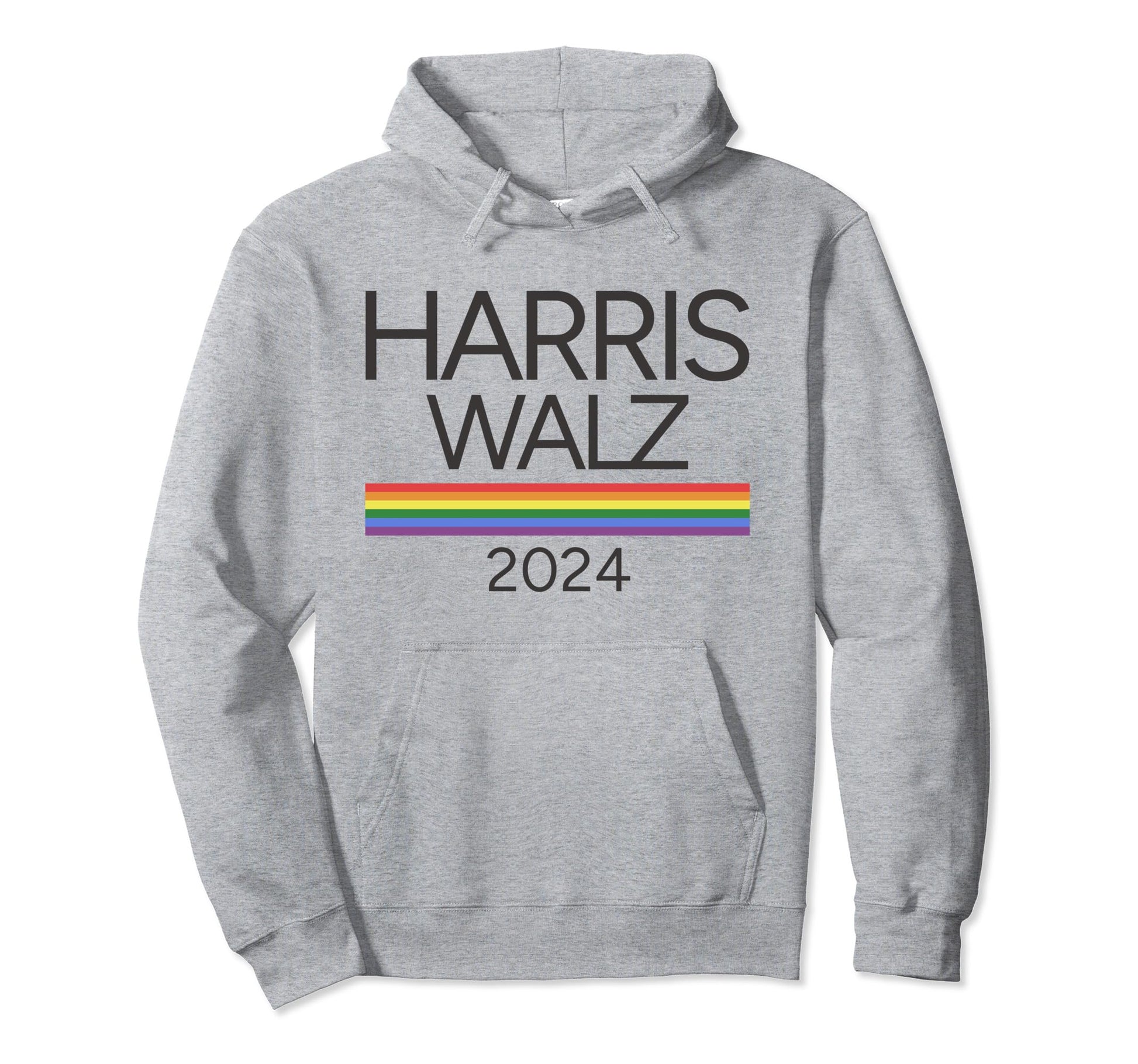 Harris Walz 2024 Rainbow Pride Flag Lgbtq Hoodie - Graphic Print Unisex - T-Shirt, Sweatshirt, Hoodie