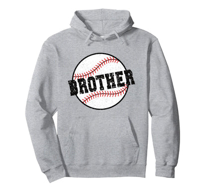 Baseball Brother Baseball Player Brother Hoodie - Unique Graphic Unisex - T-Shirt, Sweatshirt, Hoodie