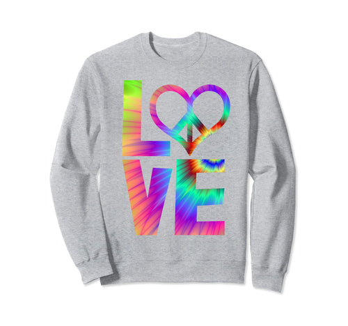 Peace Love Tie Finger Funny Hand Sweatshirt - Novelty Apparel Men Women - T-Shirt, Sweatshirt, Hoodie