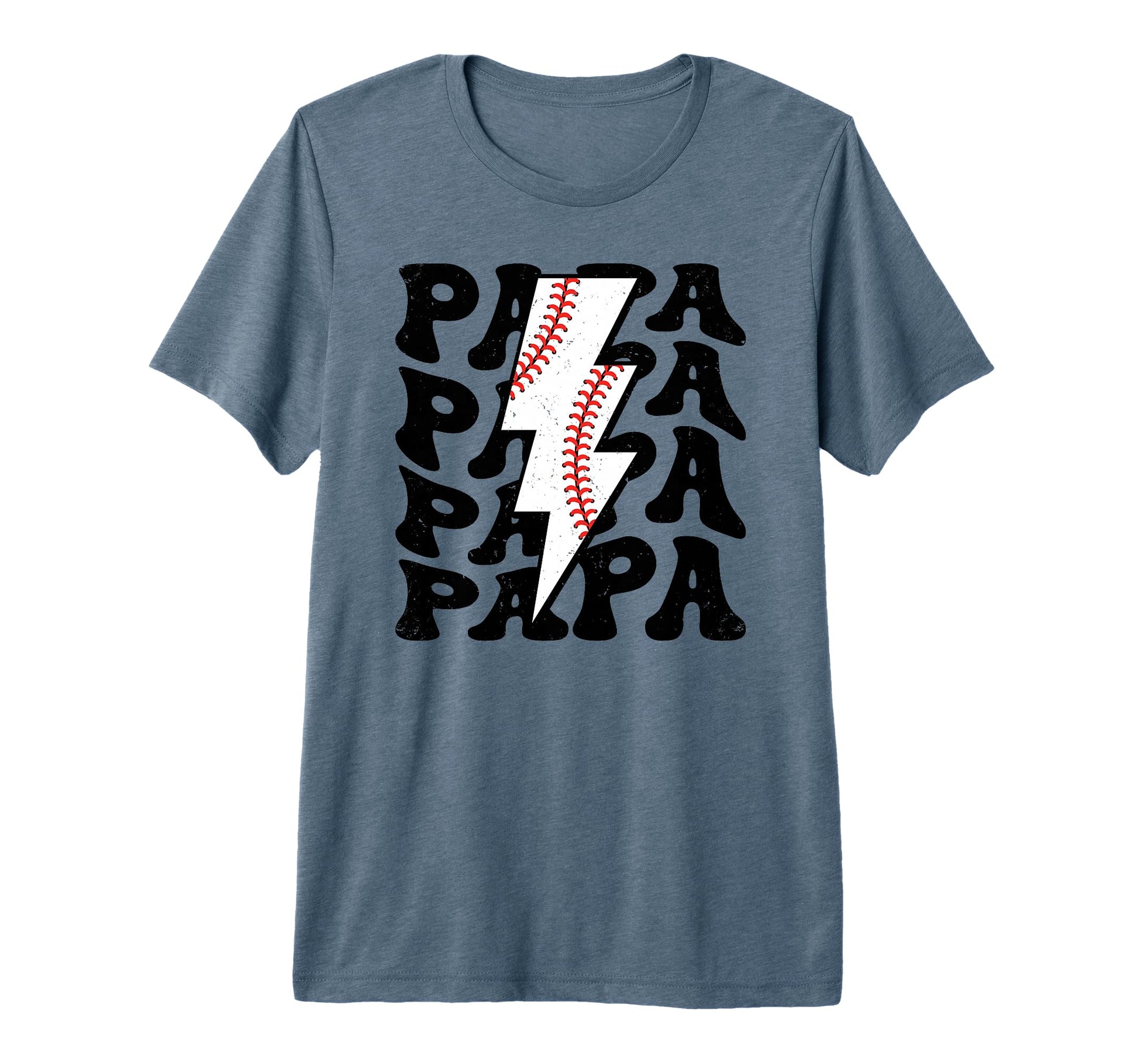 Lightning Groovy Proud Dad Baseball T-Shirt - Aesthetic Graphic Unisex - T-Shirt, Sweatshirt, Hoodie