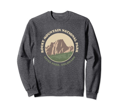 Rocky Mountain National Park Badge Sweatshirt - Custom Art Print Unisex - T-Shirt, Sweatshirt, Hoodie