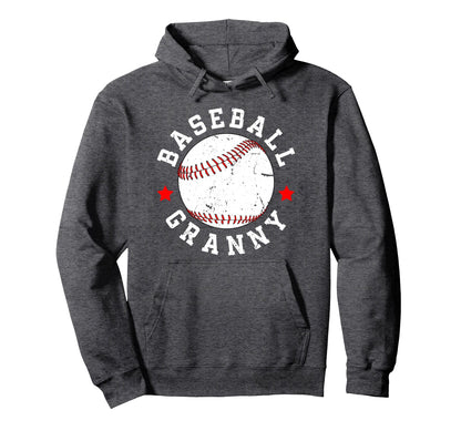 Baseball Granny Grandma Granny Hoodie - Aesthetic Graphic for Adults - T-Shirt, Sweatshirt, Hoodie