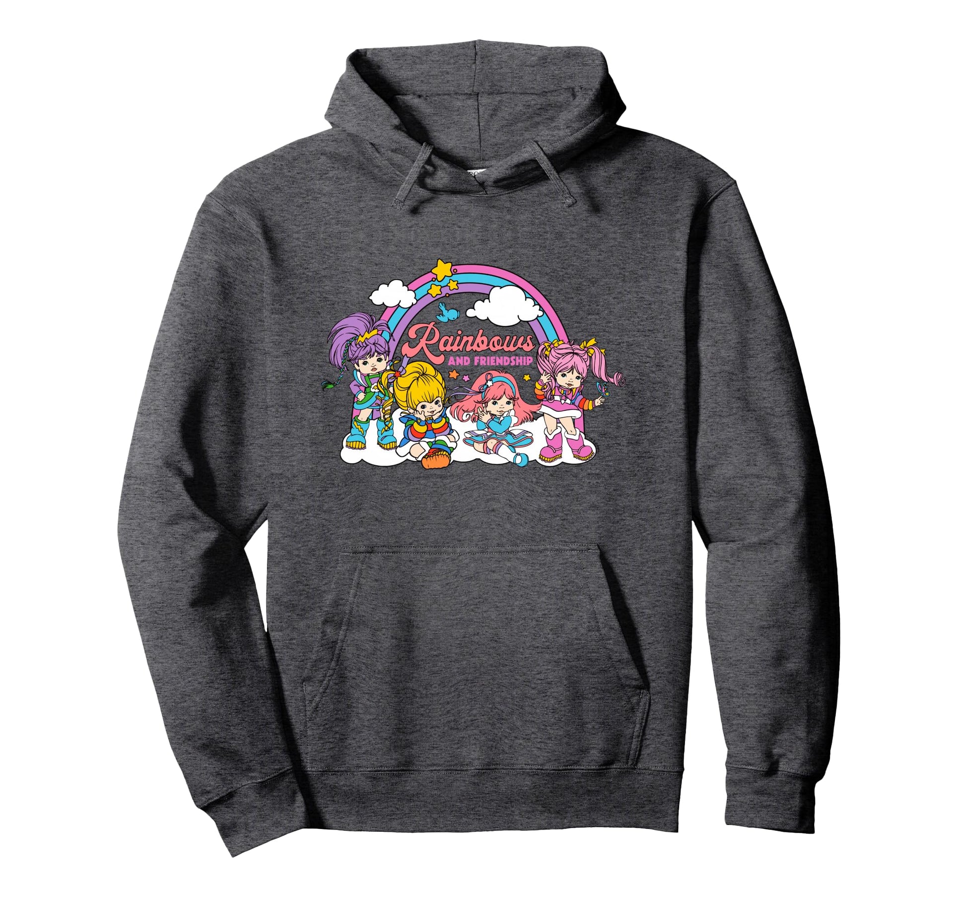 Rainbow Brite Rainbows And Friendship Big Hoodie - Trendy Graphic Unisex - T-Shirt, Sweatshirt, Hoodie