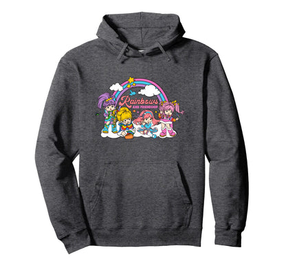Rainbow Brite Rainbows And Friendship Big Hoodie - Trendy Graphic Unisex - T-Shirt, Sweatshirt, Hoodie