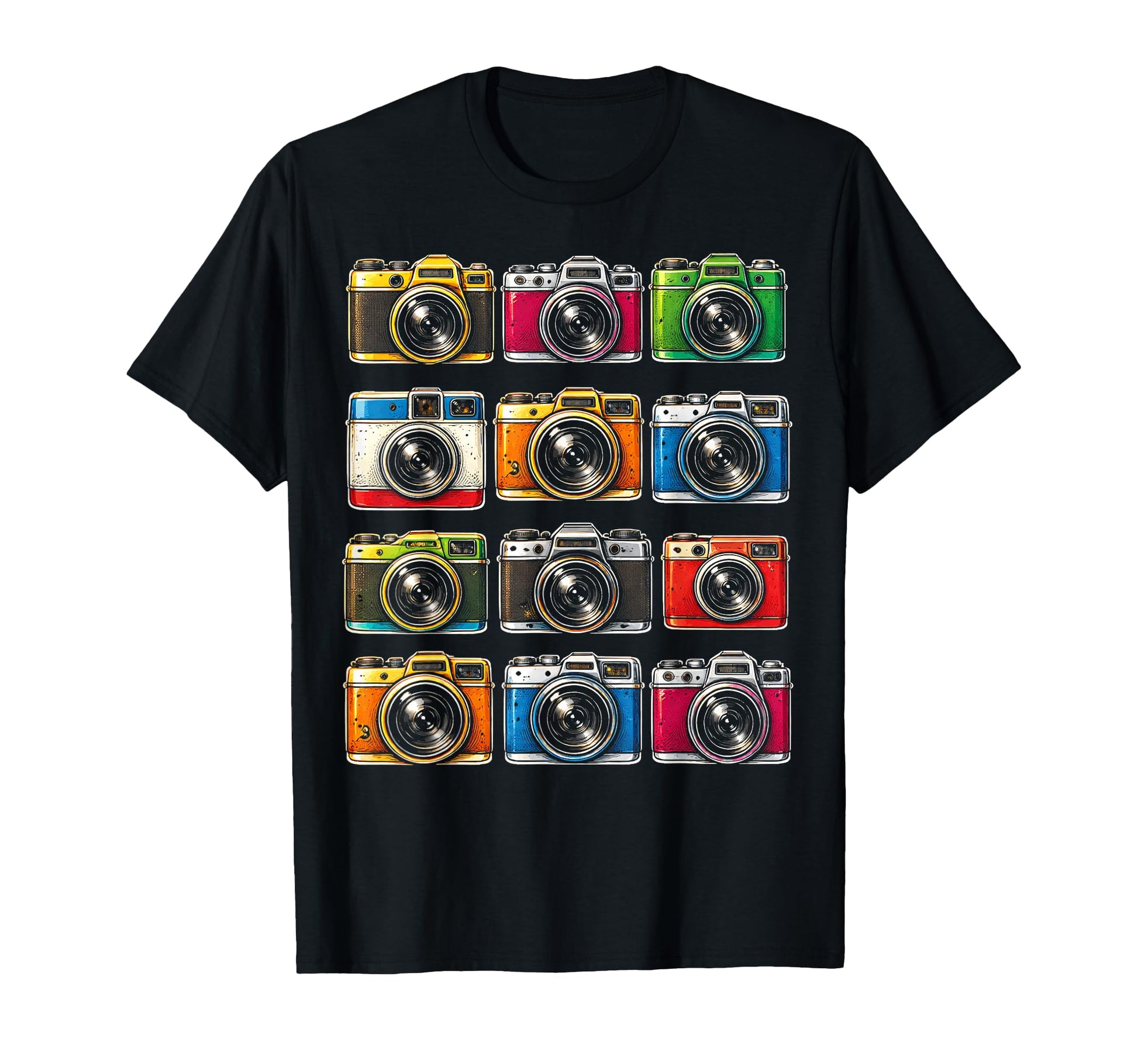 Cameras Photographer Collection T-Shirt - Unique Graphic Men Women - T-Shirt, Sweatshirt, Hoodie