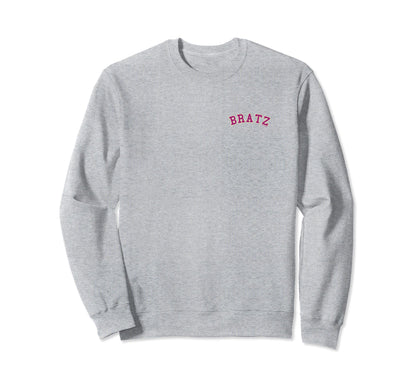 Bratz Varsity Font Pocket Logo Sweatshirt - Casual Everyday Wear for Adults - T-Shirt, Sweatshirt, Hoodie