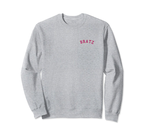 Bratz Varsity Font Pocket Logo Sweatshirt - Casual Everyday Wear for Adults - T-Shirt, Sweatshirt, Hoodie