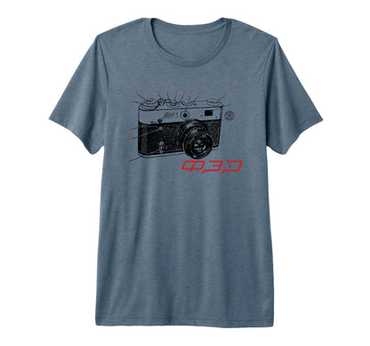 Fed Rangefinder Ussr Soviet Distressed T-Shirt - Trendy Graphic Men Women - T-Shirt, Sweatshirt, Hoodie