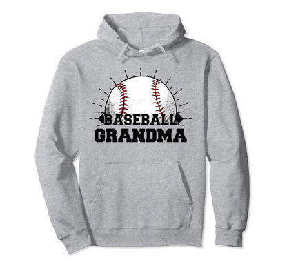 Game Day Baseball Grandma Hoodie - Custom Art Print for Adults - T-Shirt, Sweatshirt, Hoodie
