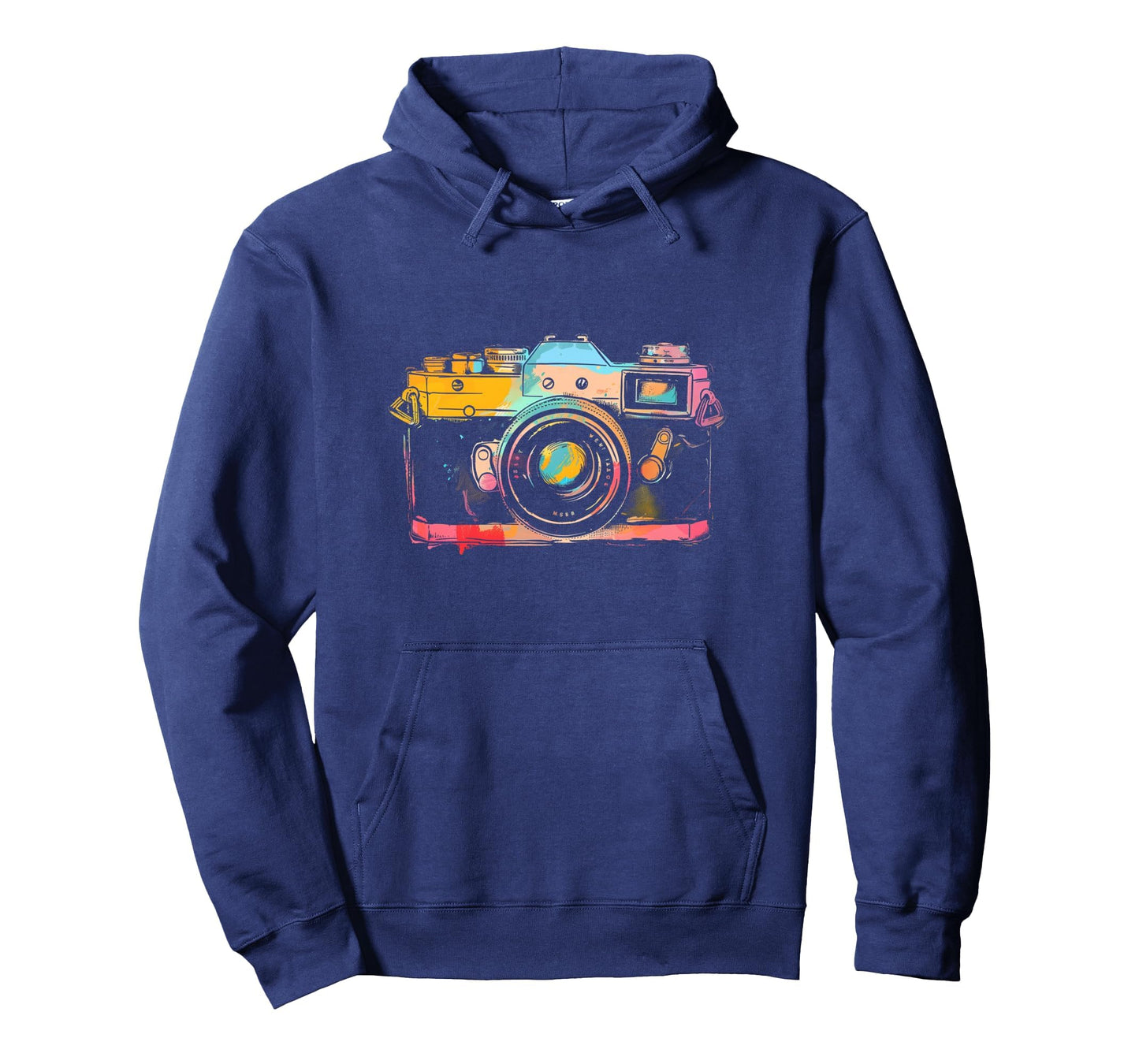 Photographer Camera Watercolor Photography Hoodie - Unique Graphic Unisex - T-Shirt, Sweatshirt, Hoodie