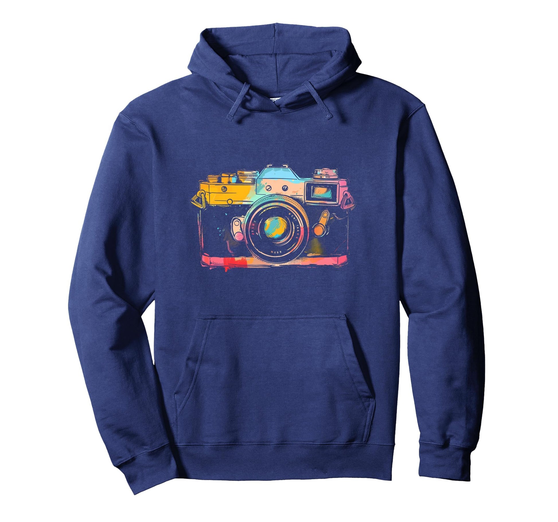 Photographer Camera Watercolor Photography Hoodie - Unique Graphic Unisex - T-Shirt, Sweatshirt, Hoodie