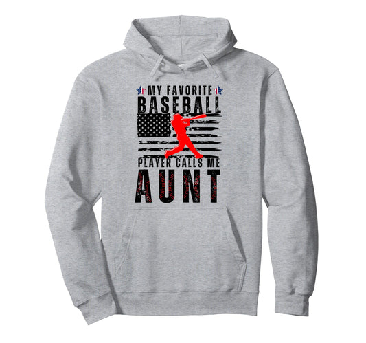 My Favorite Baseball Player Calls Me Hoodie - Aesthetic Graphic for Adults - T-Shirt, Sweatshirt, Hoodie