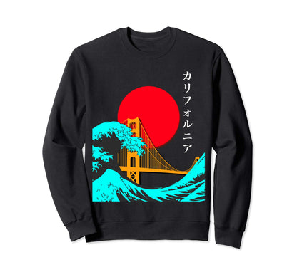 Vaporwave Aesthetic Japanese Writing Sweatshirt - Aesthetic Graphic Unisex - T-Shirt, Sweatshirt, Hoodie