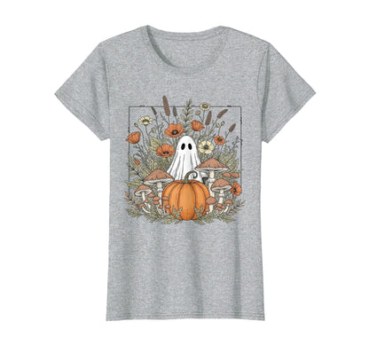 Halloween Ghost Spooky Season Boho T-Shirt - Custom Art Print Unisex - T-Shirt, Sweatshirt, Hoodie