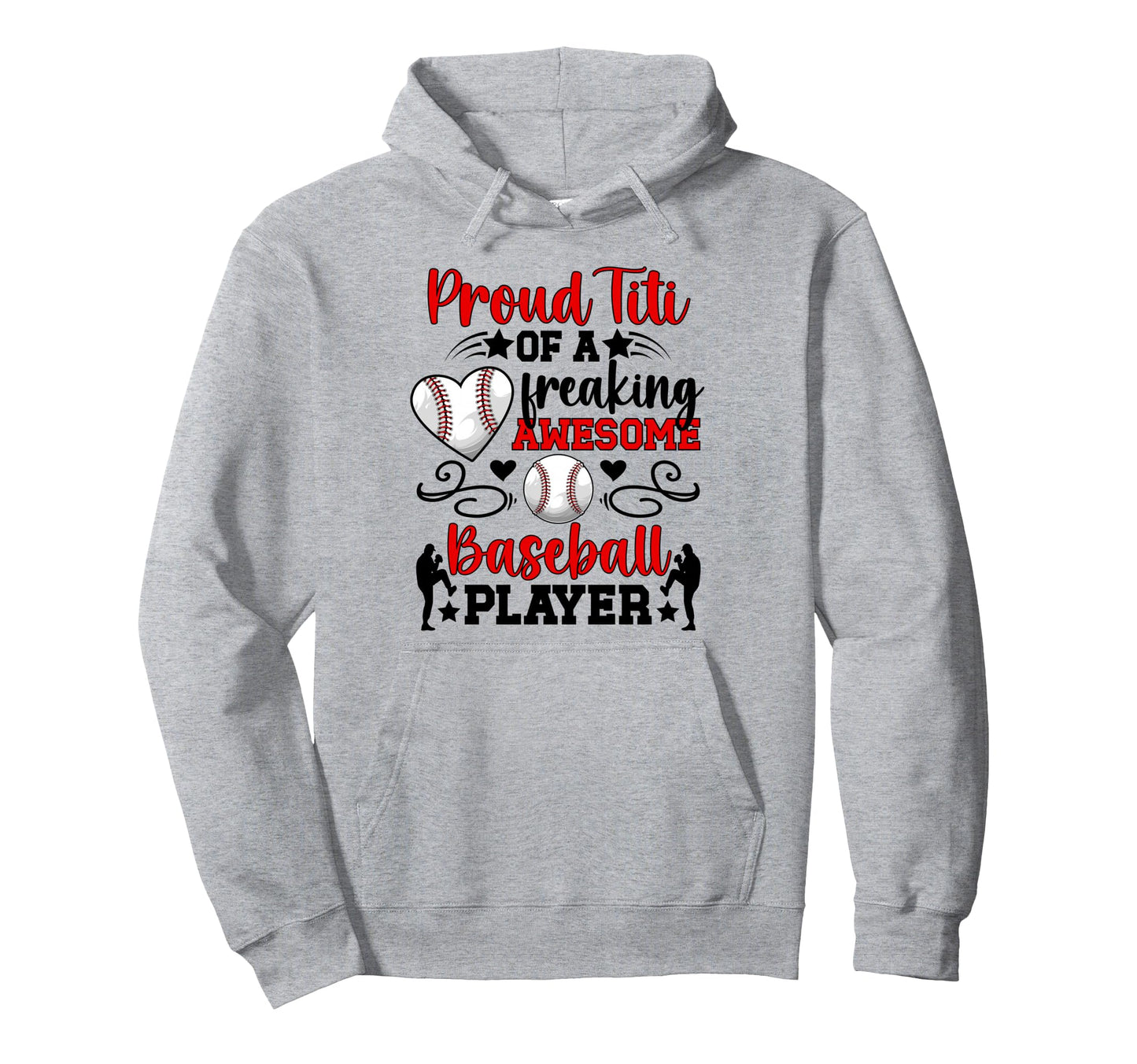 Proud Titi Baseball Player Titi Baseball Hoodie - Trendy Graphic Men Women - T-Shirt, Sweatshirt, Hoodie