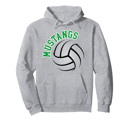 Mustangs Volleyball Mom Game Day Hoodie - Minimalist Print for Adults - T-Shirt, Sweatshirt, Hoodie