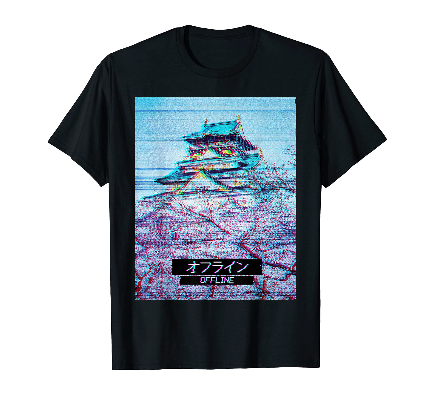 Vaporwave Aesthetic Offline Emo T-Shirt - Minimalist Print Men Women - T-Shirt, Sweatshirt, Hoodie