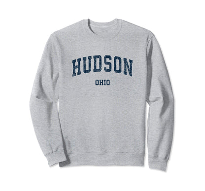 Hudson Ohio Oh Varsity Sports Navy Sweatshirt - Unique Graphic Unisex - T-Shirt, Sweatshirt, Hoodie
