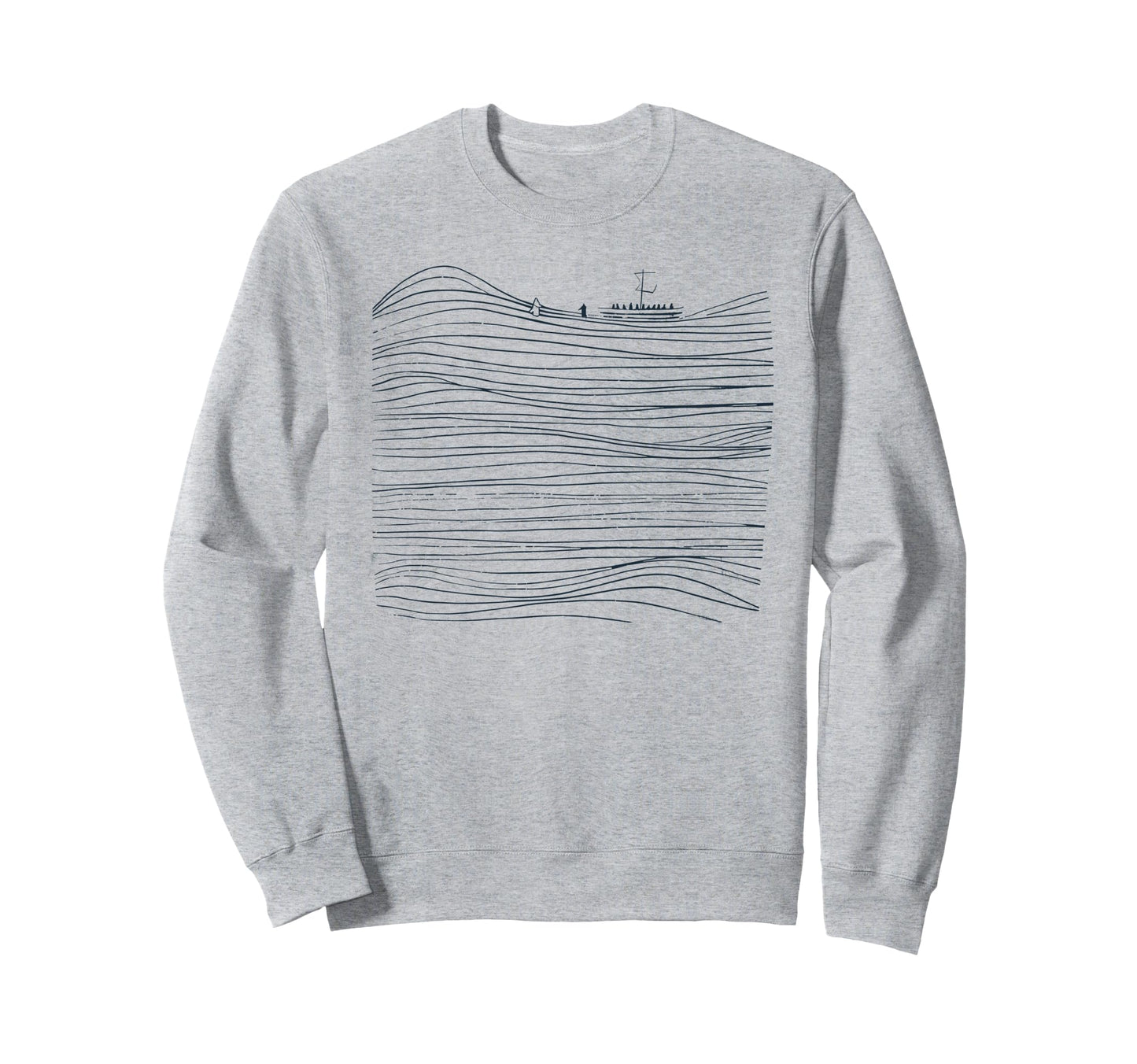 Walking Water Boho Christian Sweatshirt - Graphic Print Men Women - T-Shirt, Sweatshirt, Hoodie