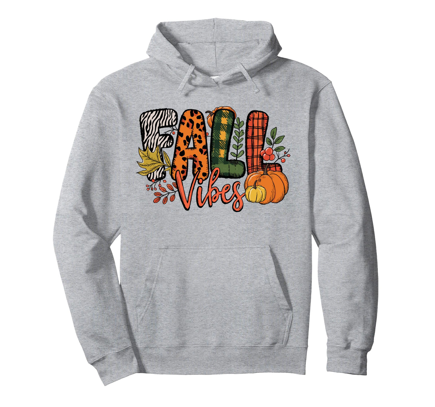 Fall Vibes Rainbow Fall Season Hoodie - Streetwear Style for Adults - T-Shirt, Sweatshirt, Hoodie