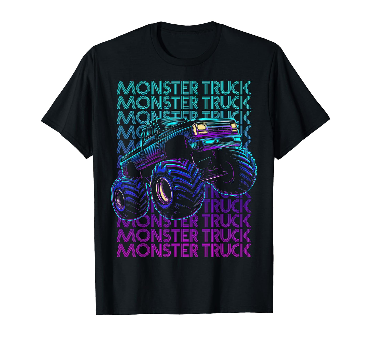 Monster Trucks 4 Wheeler Offroad T-Shirt - Novelty Apparel for Adults - T-Shirt, Sweatshirt, Hoodie