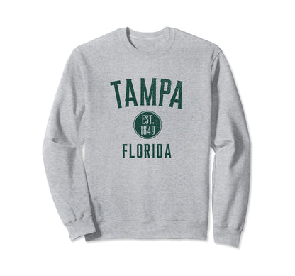 Tampa Florida Varsity Sweatshirt - Casual Everyday Wear Men Women - T-Shirt, Sweatshirt, Hoodie
