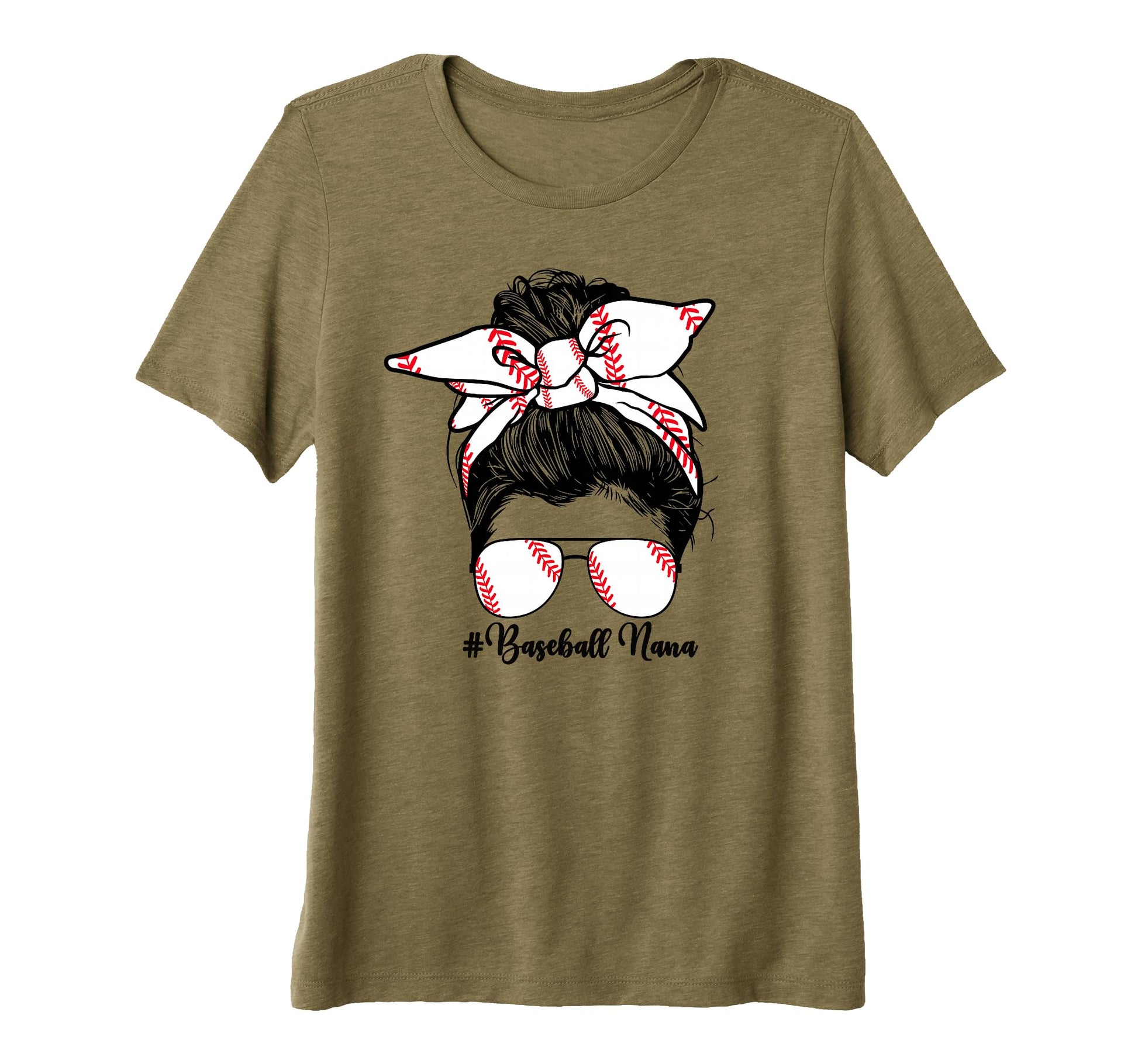 Baseball Nana Grandma From Grandson T-Shirt - Custom Art Print Unisex - T-Shirt, Sweatshirt, Hoodie