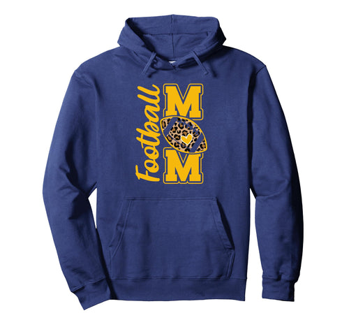 Leopard Navy Blue And Yellow High Hoodie - Trendy Graphic for Adults - T-Shirt, Sweatshirt, Hoodie