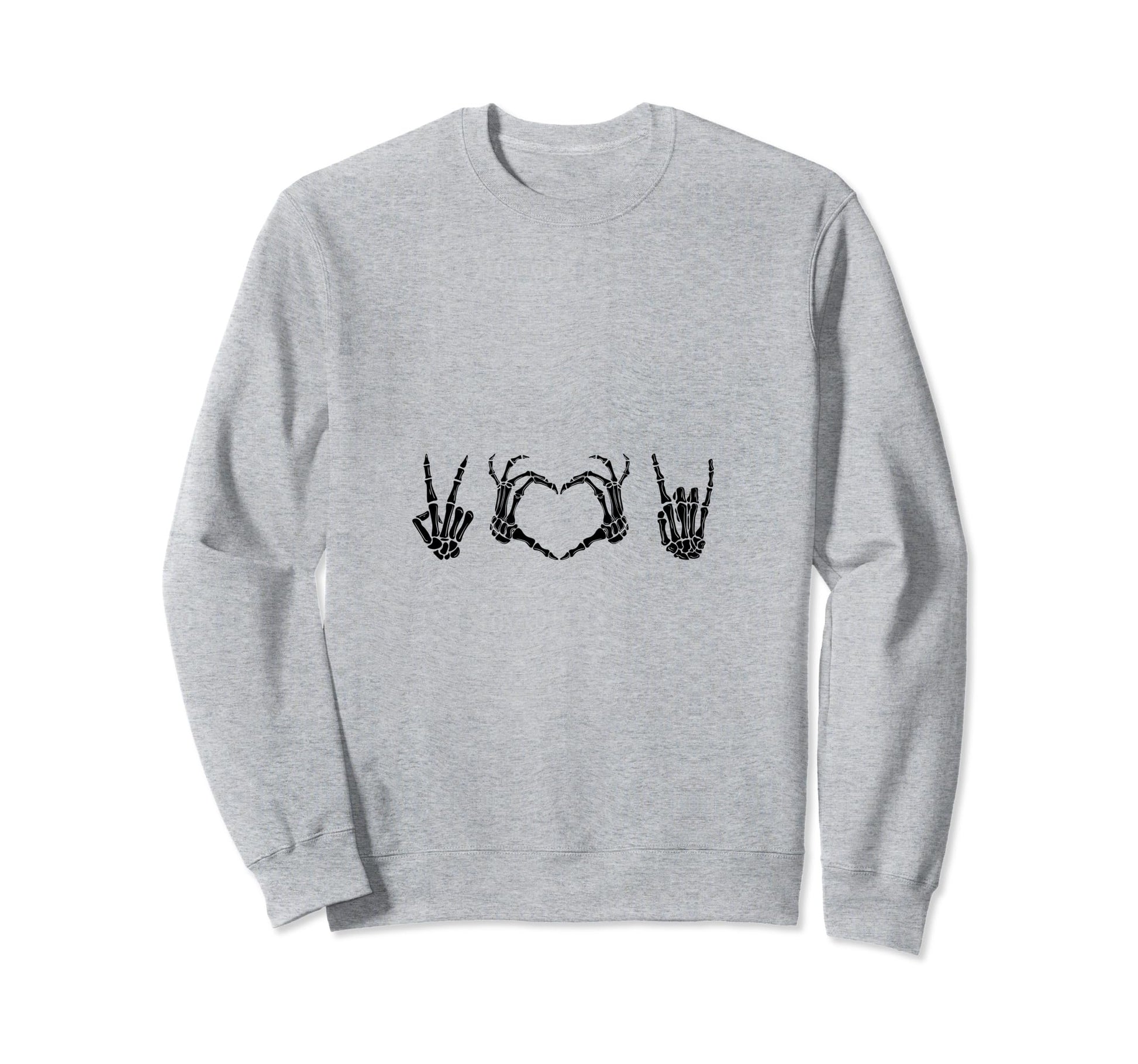 Peace Love Rock Sweatshirt - Trendy Graphic Men Women - T-Shirt, Sweatshirt, Hoodie