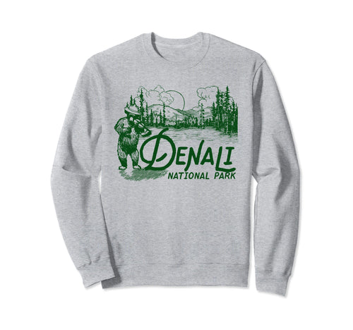 Denali National Park Alaska Sweatshirt - Casual Everyday Wear for Adults - T-Shirt, Sweatshirt, Hoodie