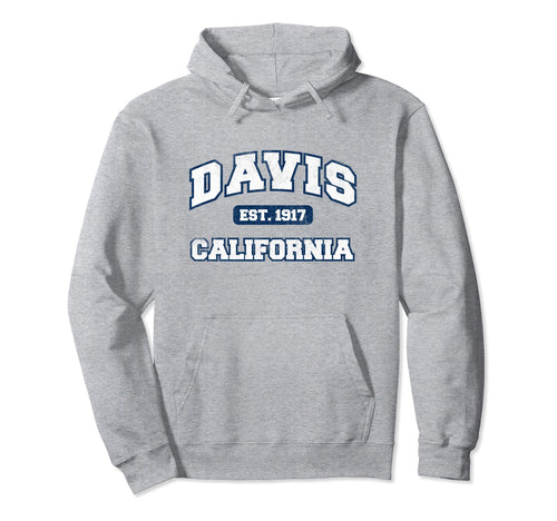 Davis California Varsity Hoodie - Aesthetic Graphic Men Women - T-Shirt, Sweatshirt, Hoodie