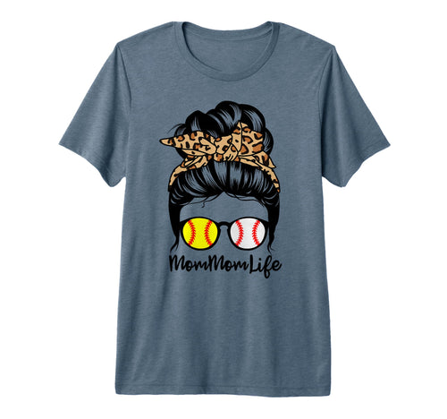 Mommom Life Messy Bun Hair Funny T-Shirt - Unique Graphic for Adults - T-Shirt, Sweatshirt, Hoodie