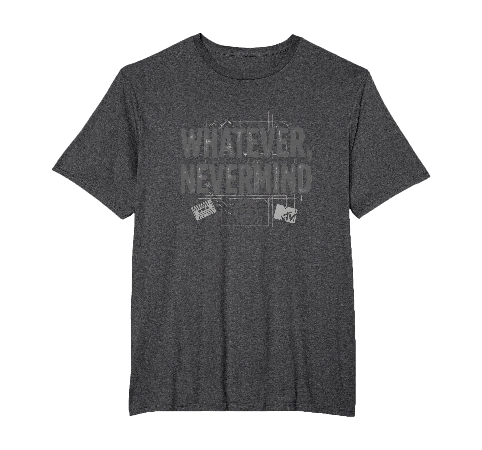 Whatever Nevermind Gen X Nostalgic T-Shirt - Casual Everyday Wear Unisex - T-Shirt, Sweatshirt, Hoodie