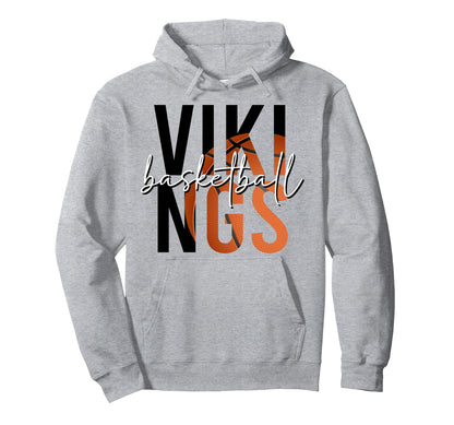 Vikings Mascot School Spirit Viking Hoodie - Novelty Apparel Unisex - T-Shirt, Sweatshirt, Hoodie