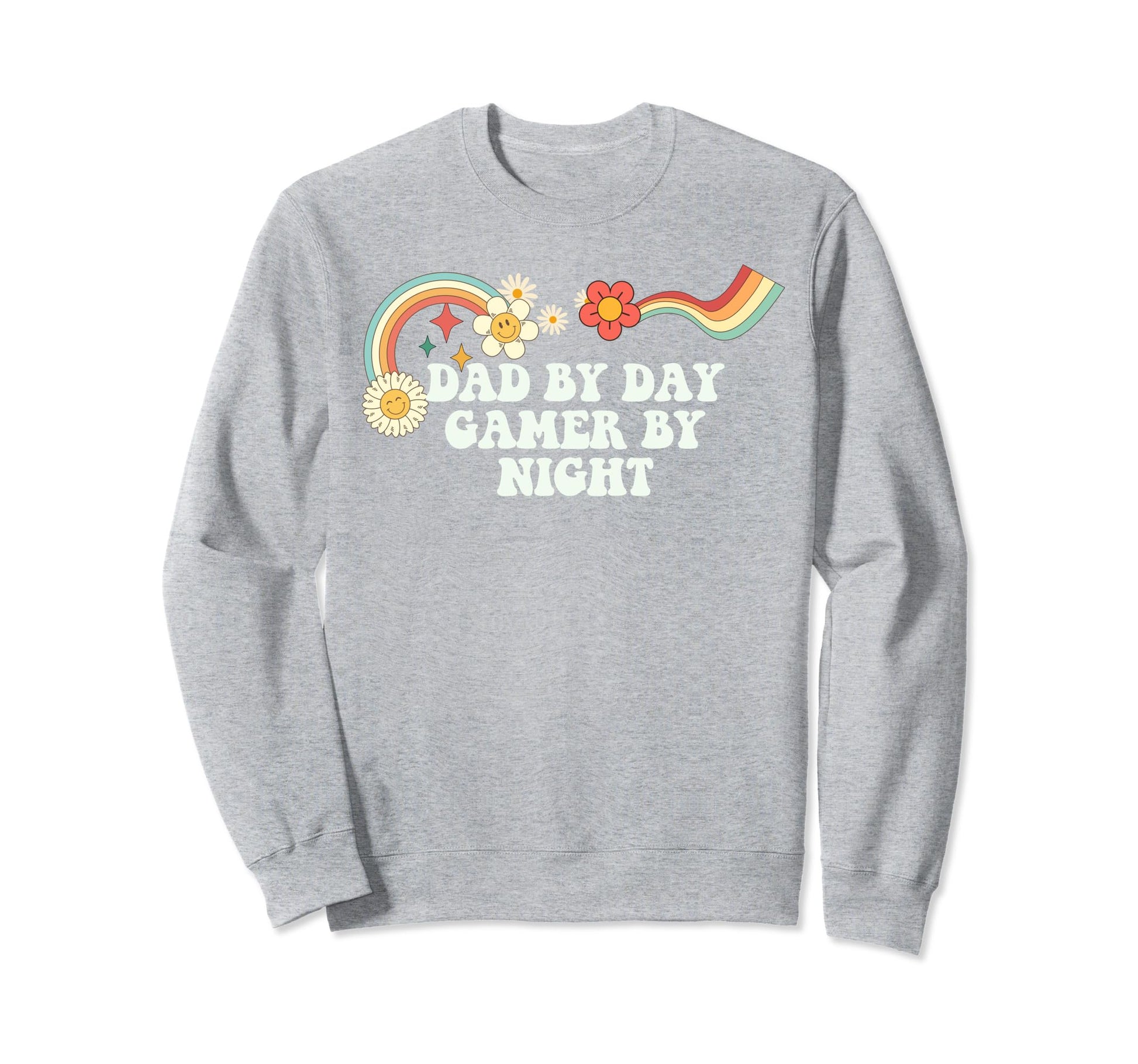 Groovy Funny Dad Day Gamer Night Sweatshirt - Streetwear Style for Adults - T-Shirt, Sweatshirt, Hoodie