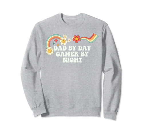 Groovy Funny Dad Day Gamer Night Sweatshirt - Streetwear Style for Adults - T-Shirt, Sweatshirt, Hoodie