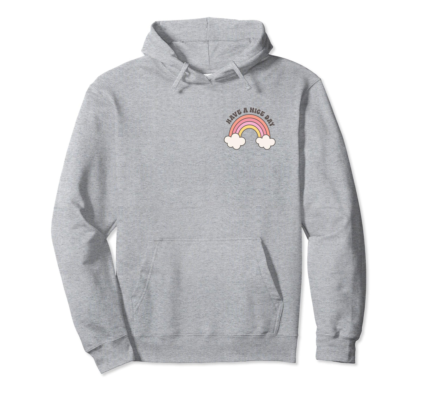 Have Nice Day Boho Rainbow Pocket Logo Hoodie - Custom Art Print Unisex - T-Shirt, Sweatshirt, Hoodie