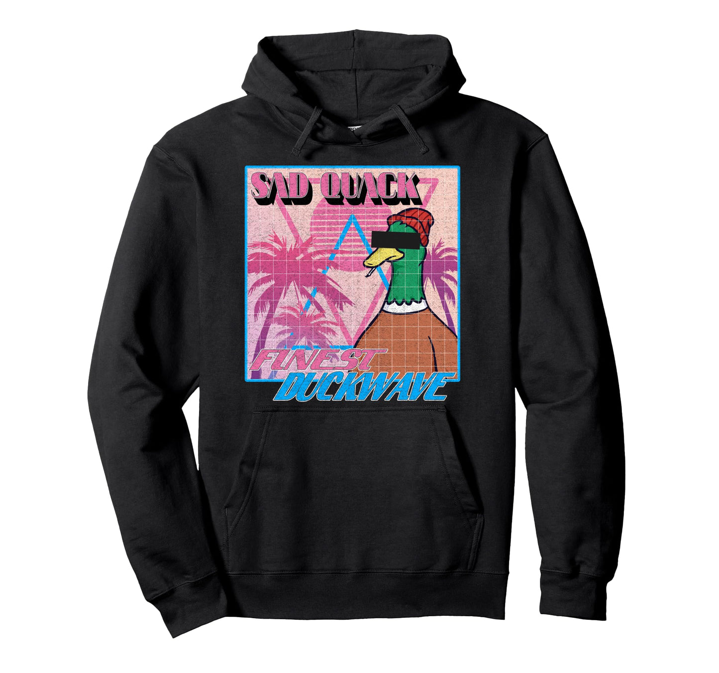 Vaporwave Aesthetic 90S Sad Quack Duck Hoodie - Streetwear Style Men Women - T-Shirt, Sweatshirt, Hoodie