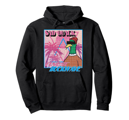Vaporwave Aesthetic 90S Sad Quack Duck Hoodie - Streetwear Style Men Women - T-Shirt, Sweatshirt, Hoodie