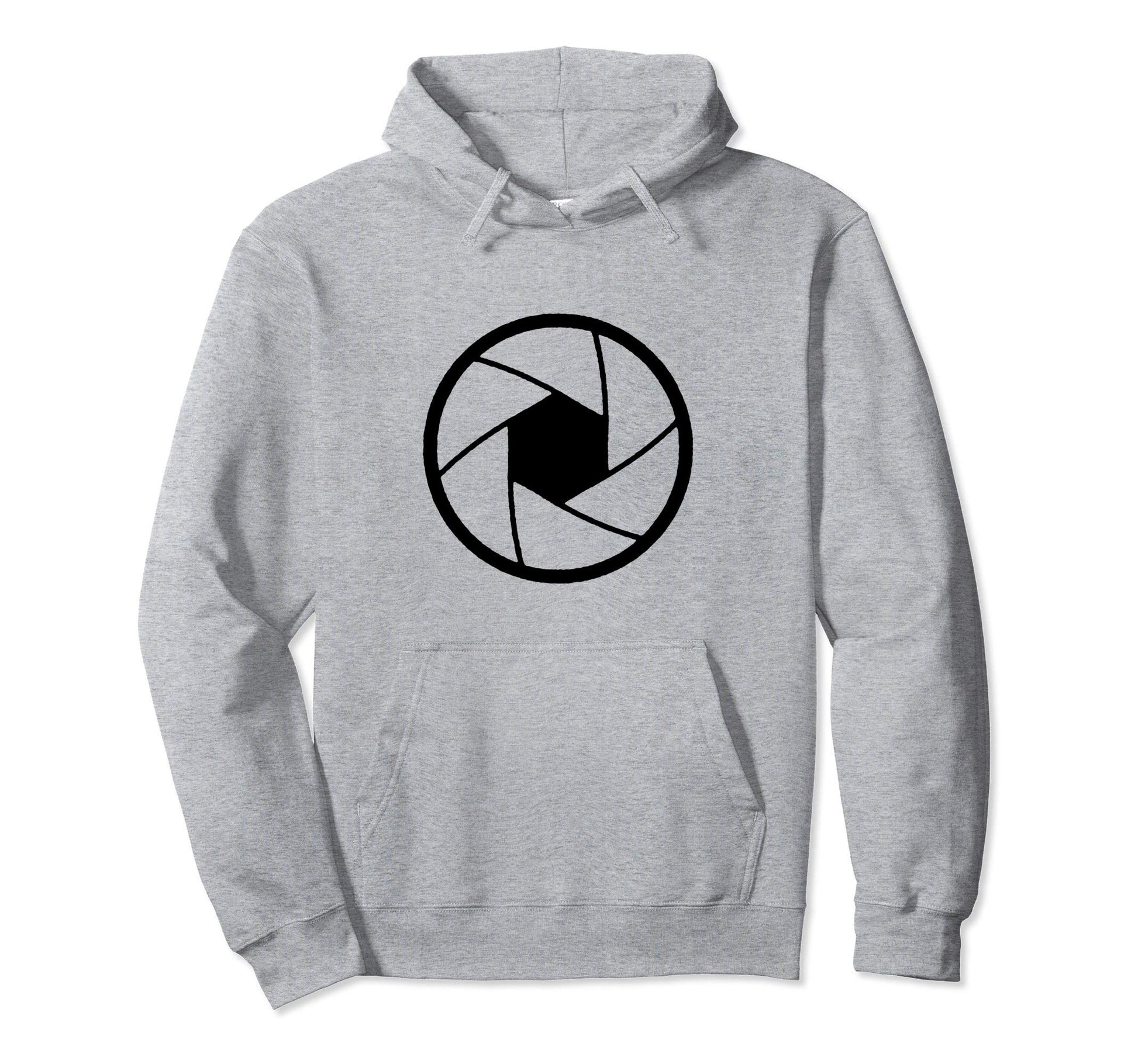 Minimalist Camera Shutter Simple Hoodie - Aesthetic Graphic Unisex - T-Shirt, Sweatshirt, Hoodie