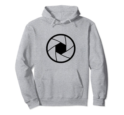 Minimalist Camera Shutter Simple Hoodie - Aesthetic Graphic Unisex - T-Shirt, Sweatshirt, Hoodie