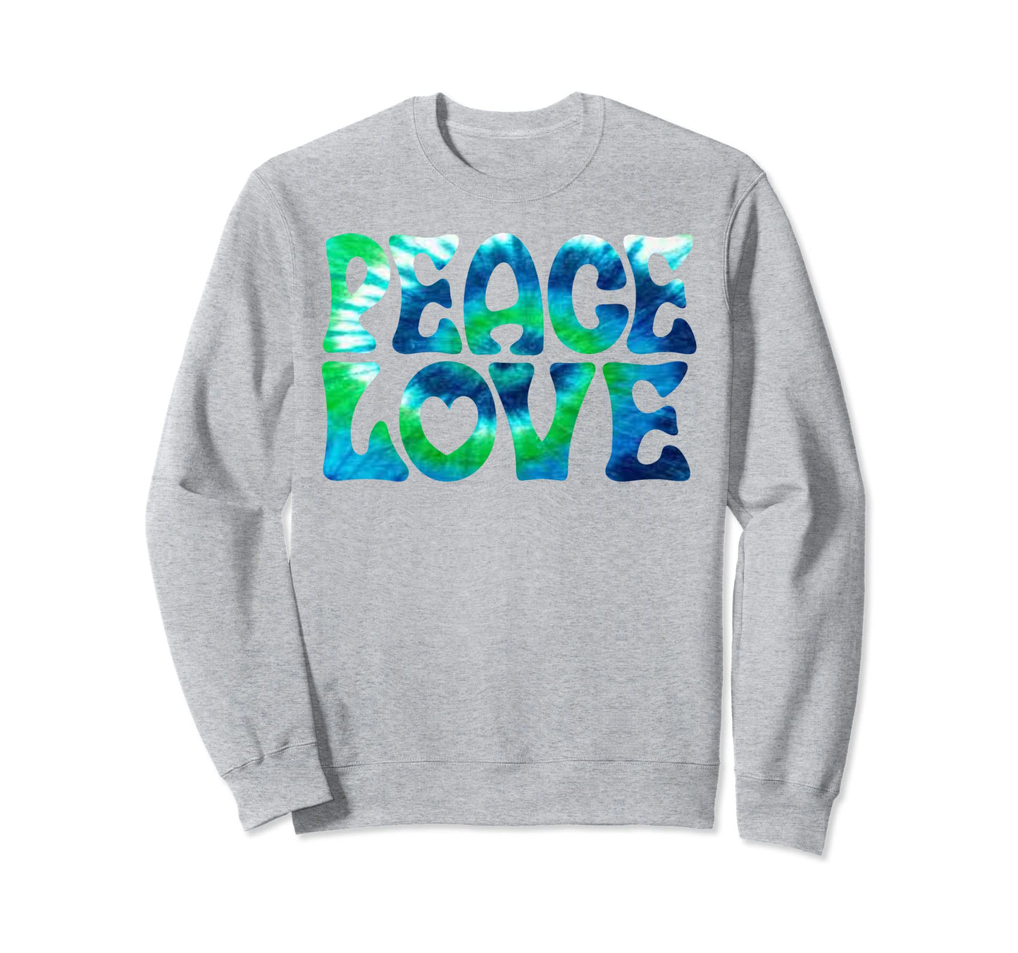 Peace Love Finger Funny Hand Peace Love Sweatshirt - Trendy Graphic Unisex - T-Shirt, Sweatshirt, Hoodie