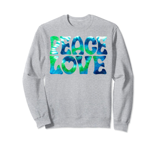 Peace Love Finger Funny Hand Peace Love Sweatshirt - Trendy Graphic Unisex - T-Shirt, Sweatshirt, Hoodie