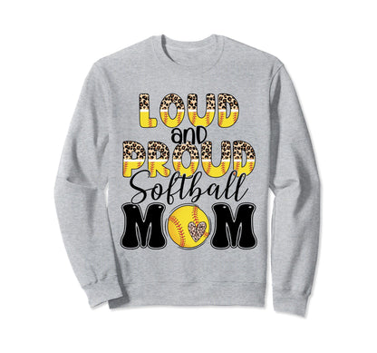 Softball Mom Player Team Mama Sports Sweatshirt - Minimalist Print Unisex - T-Shirt, Sweatshirt, Hoodie